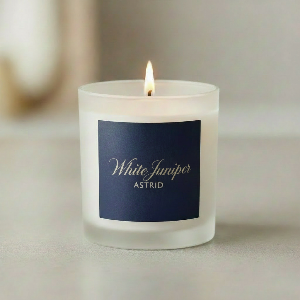 White Juniper Luxury Candle